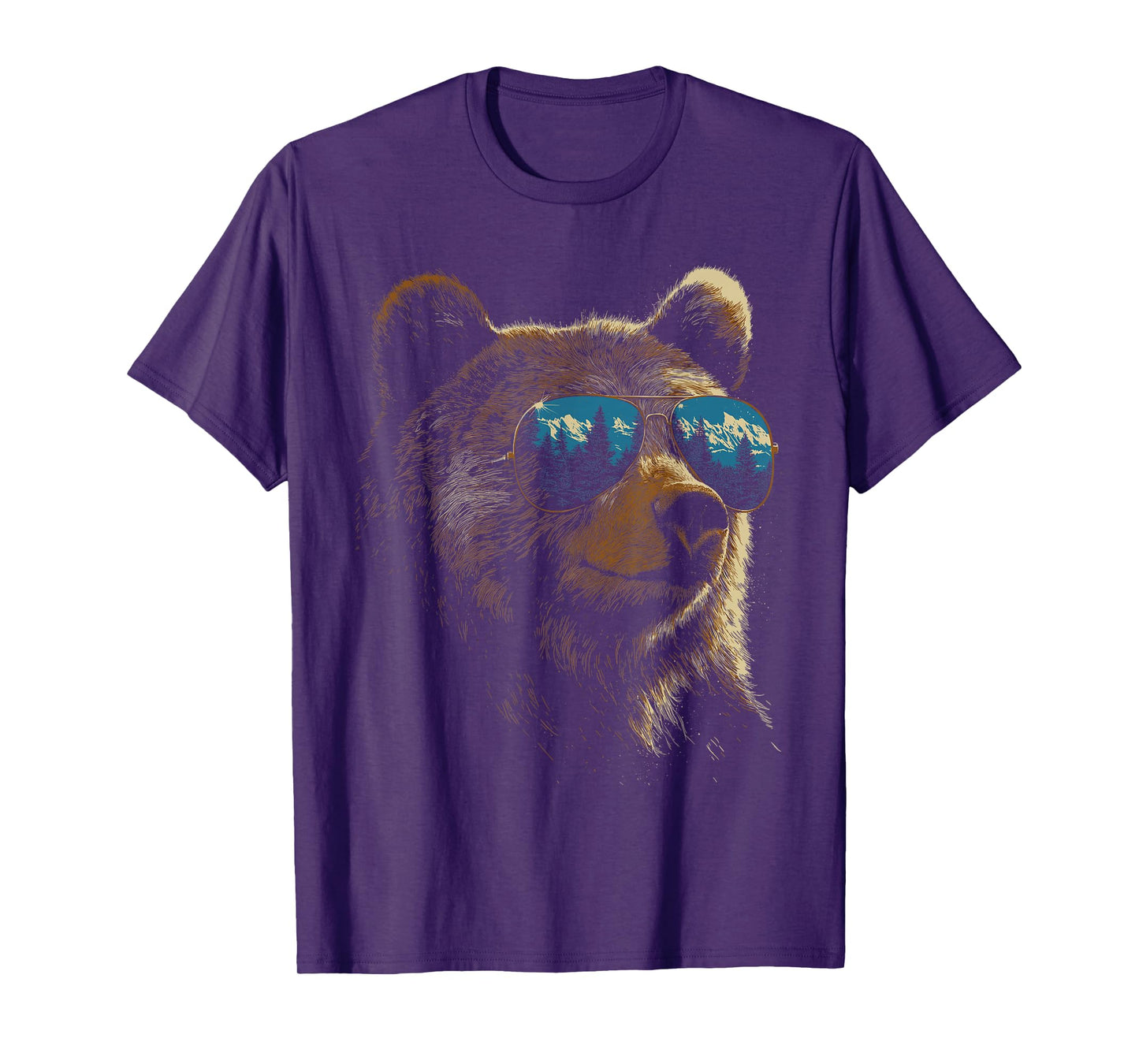 Retro Novelty Men Women Kids Funny Bear T-Shirt