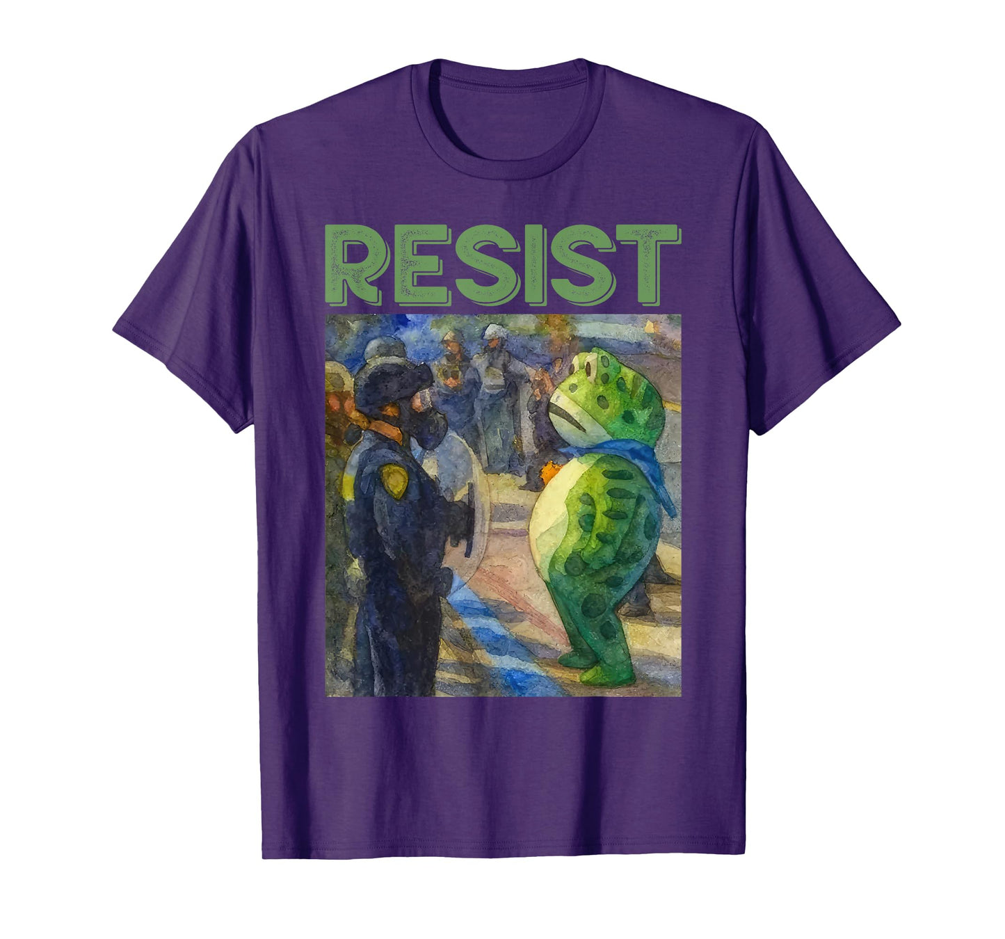 Resist Frog Portland Frog Protest for Men Women T-Shirt