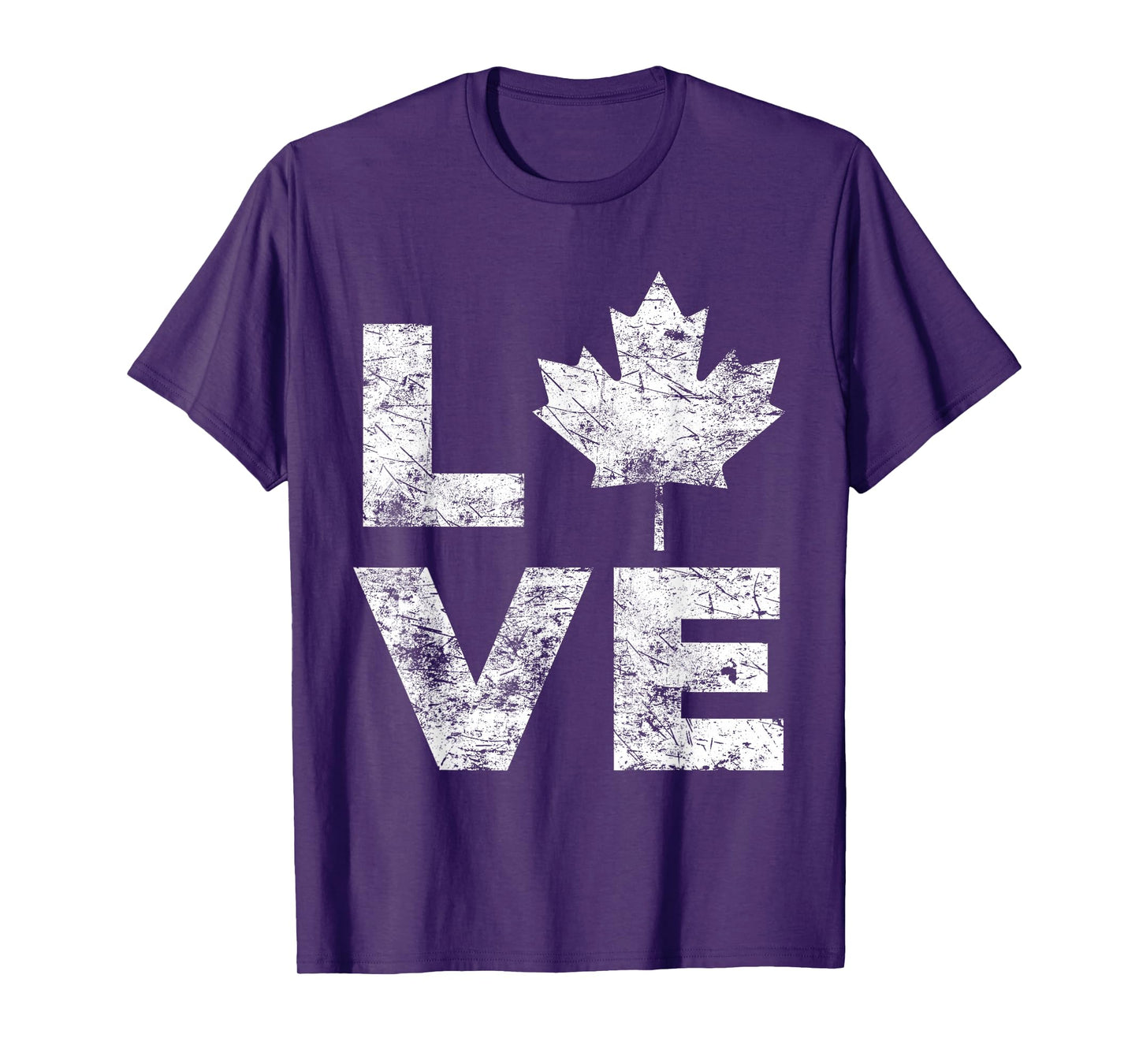 Canada Flag Love Vintage Canada Day Maple Leaf T-Shirt