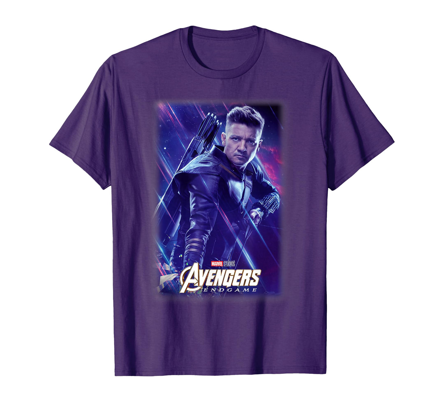Marvel Avengers Endgame Hawkeye Galactic Poster T-Shirt