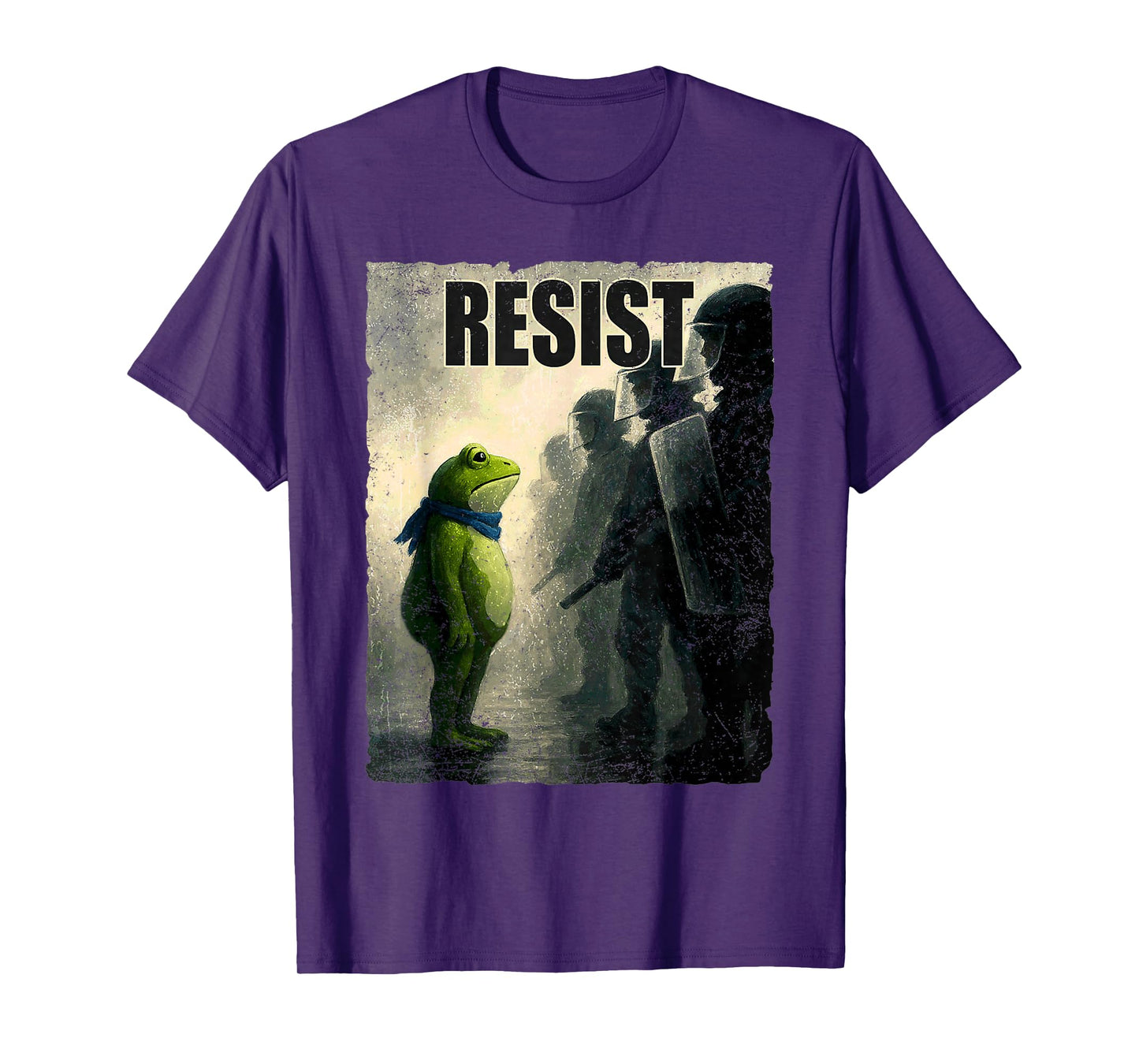 Retro Vintage Portland Frog Protest for Men Women T-Shirt