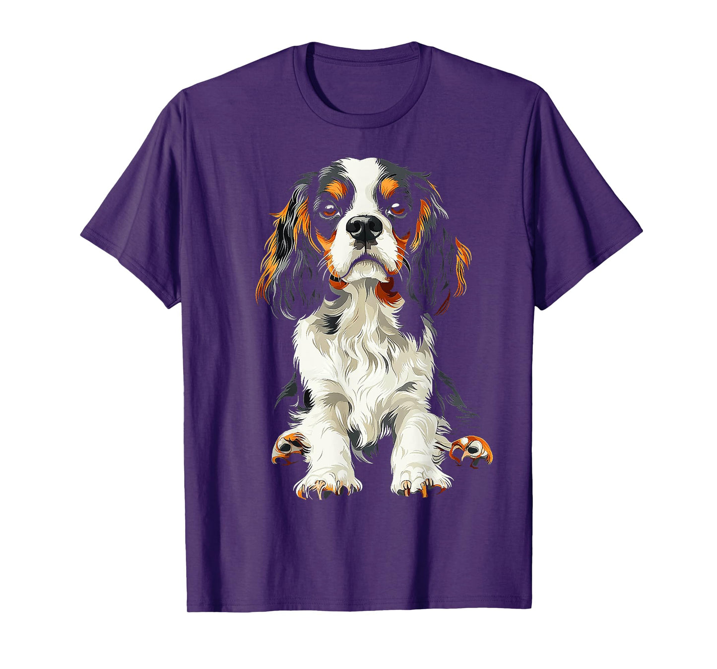 Cavalier King Charles Spaniel Dog Graphic Pet Artwork T-Shirt for Men Women Kids