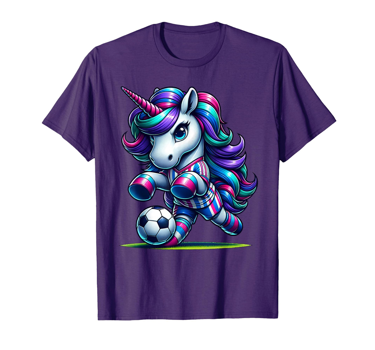 Unicorn Soccer Team Player T-Shirt