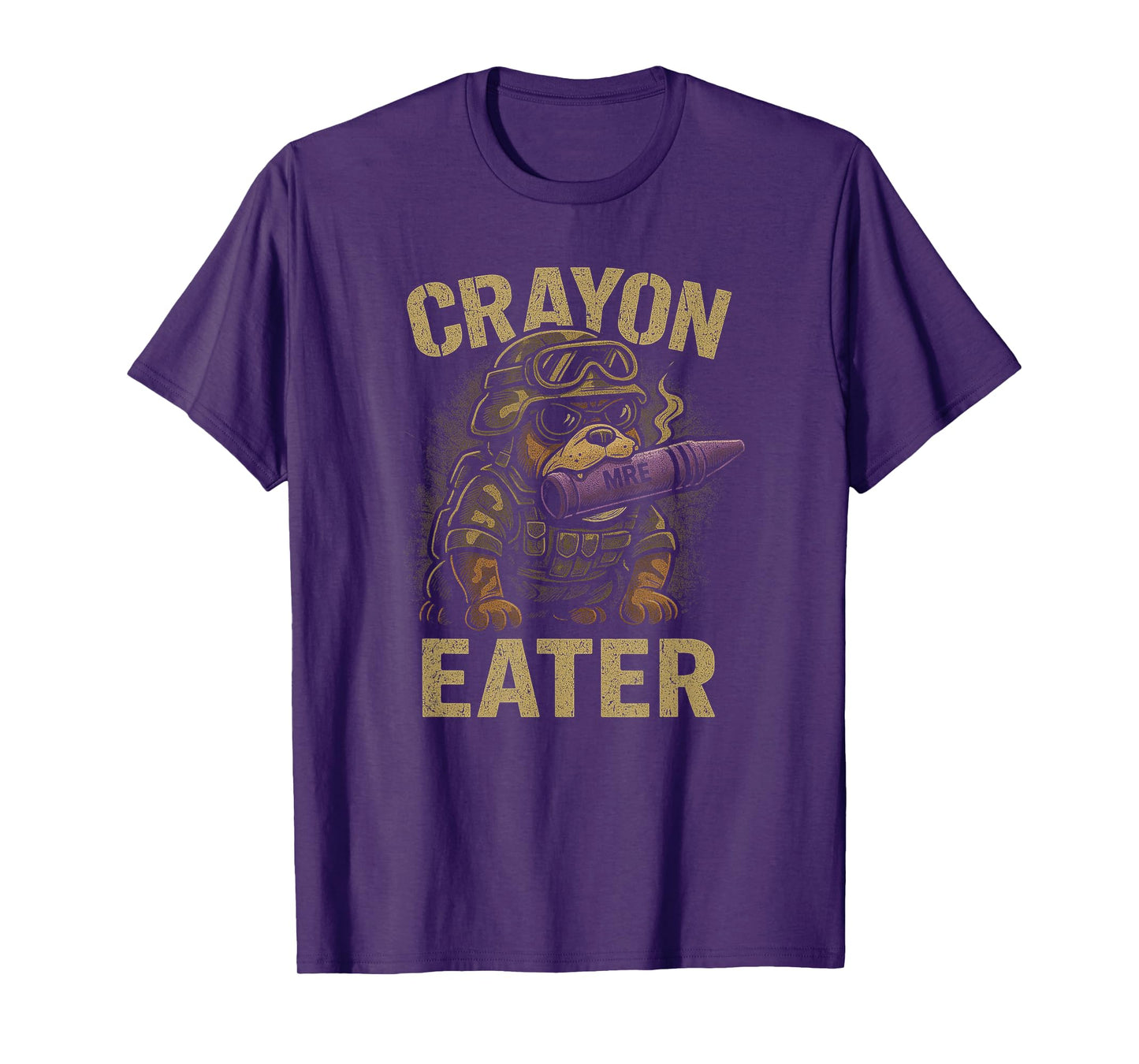 Boys CRAYON EATER Proud Family Military Corps Meme Outfit T-Shirt