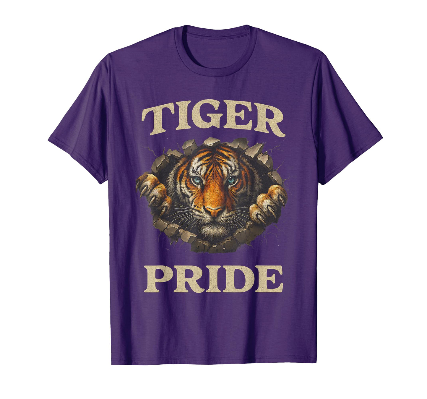 Retro Tiger Pride School Team Sports Vintage Design T-Shirt