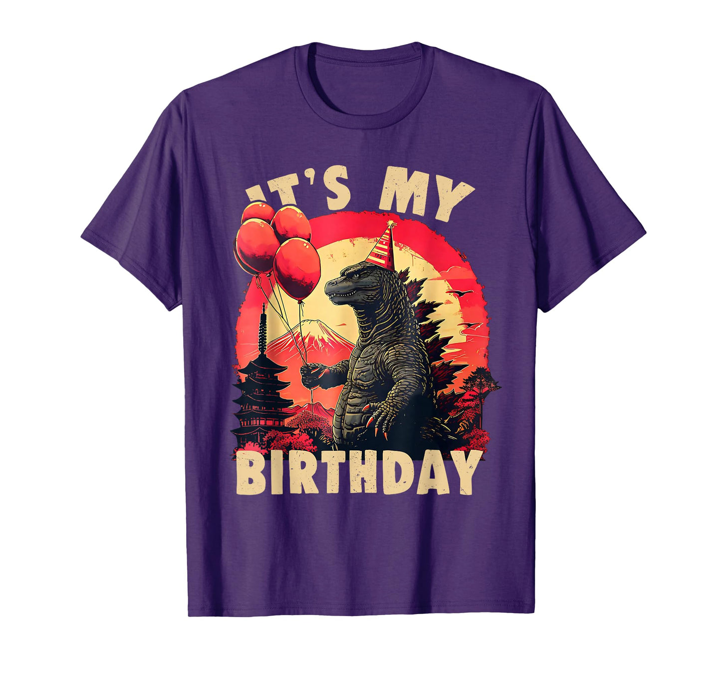 It's My Birthday Kaiju Birthday Party Japan Monster T-Shirt