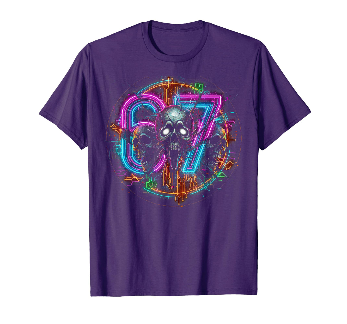 67 Halloween SCP Horror Face Scary Costume Shirt Horror 6 7 T-Shirt