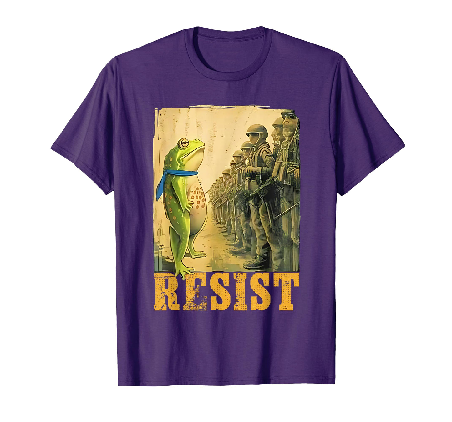 Portland Frog Resist Funny Protest No Kings Abolish Ice T-Shirt