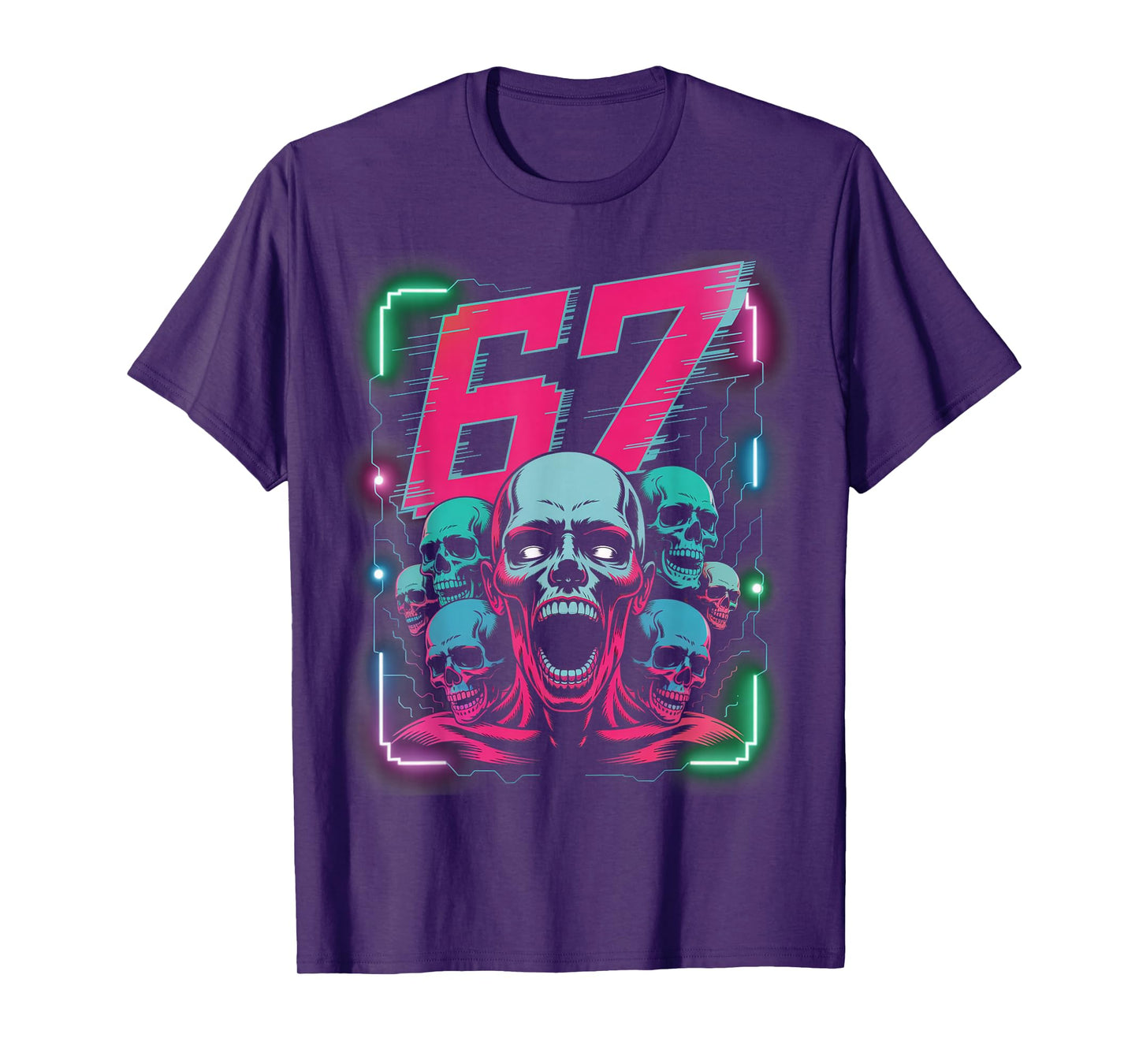 67 Halloween SCP Horror Face Scary Costume Shirt Horror 6 7 T-Shirt