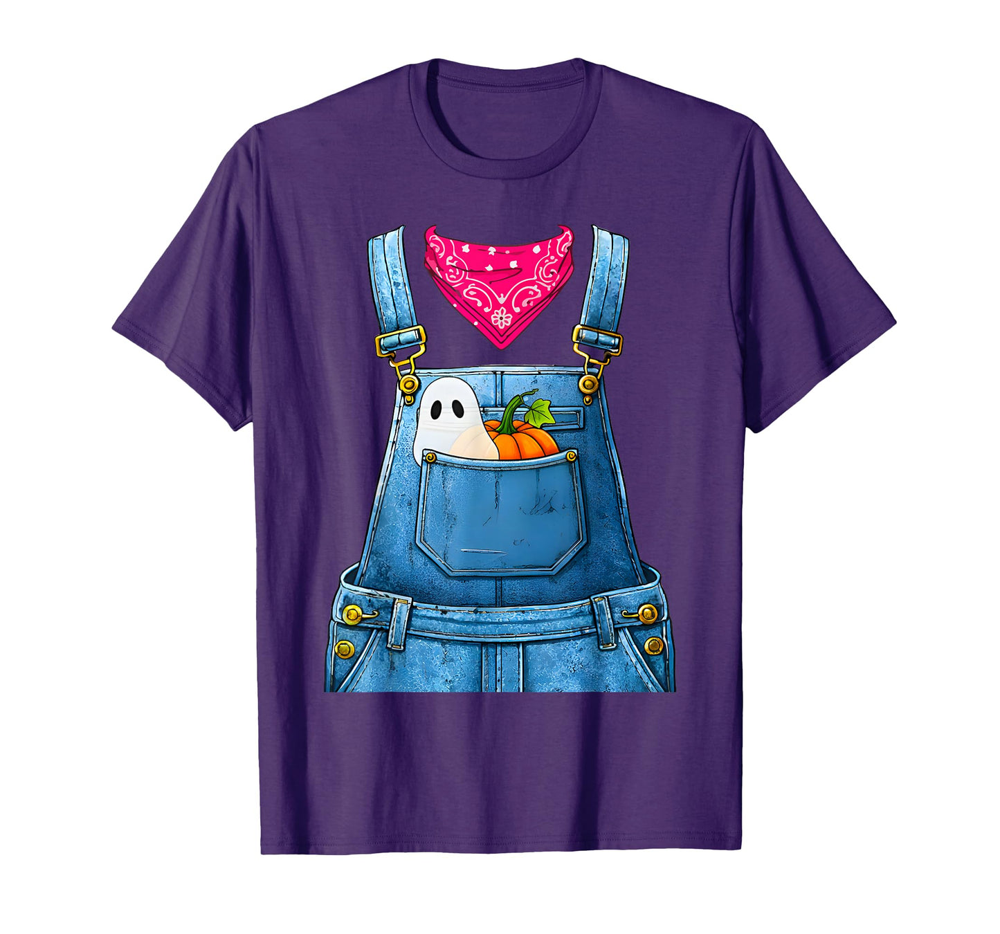 Halloween Overalls Farmer Costume for Women and Adults T-Shirt