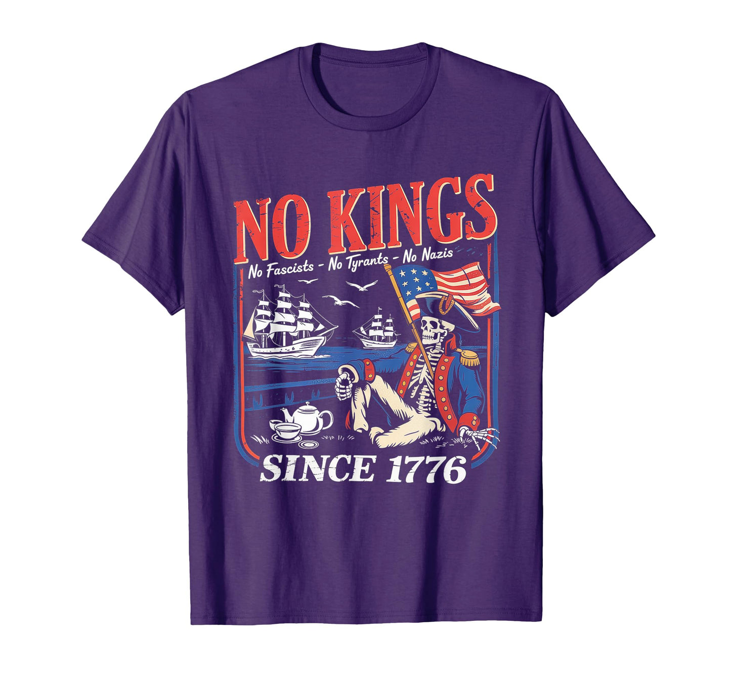No Kings Tees for Men Women No Kings Vintage T-Shirt