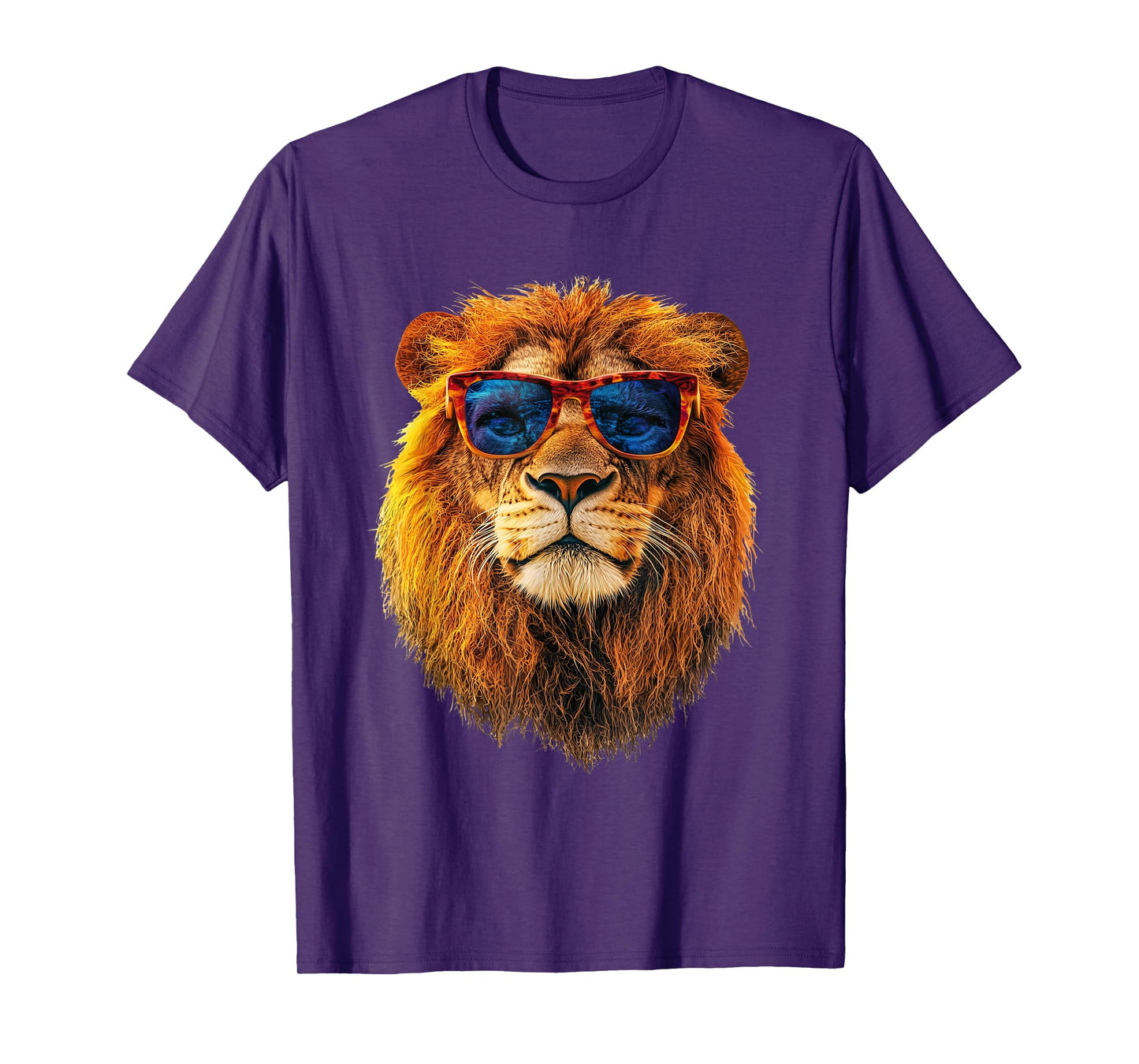 Lion wearing Sunglasses Africa Funny Graphic T-Shirt