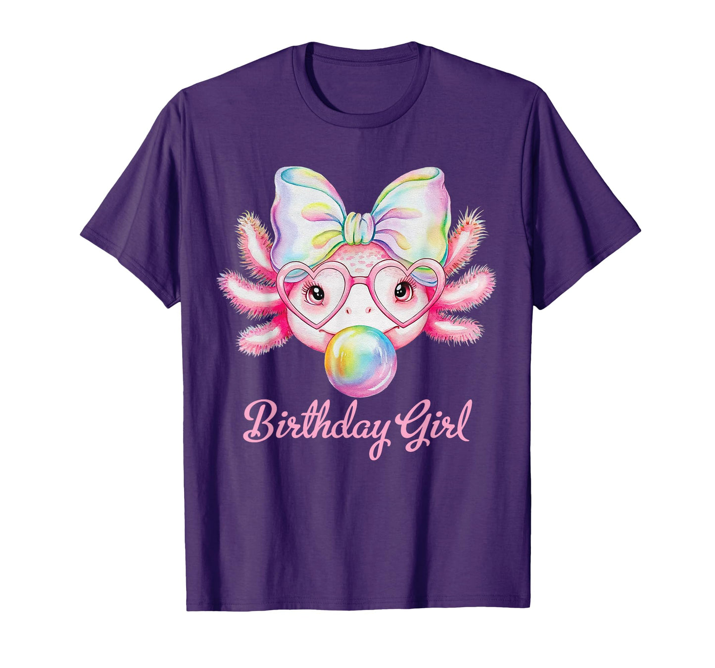 Birthday Girl Axolotl Lover Party Alotl Axolotl Girls Women T-Shirt