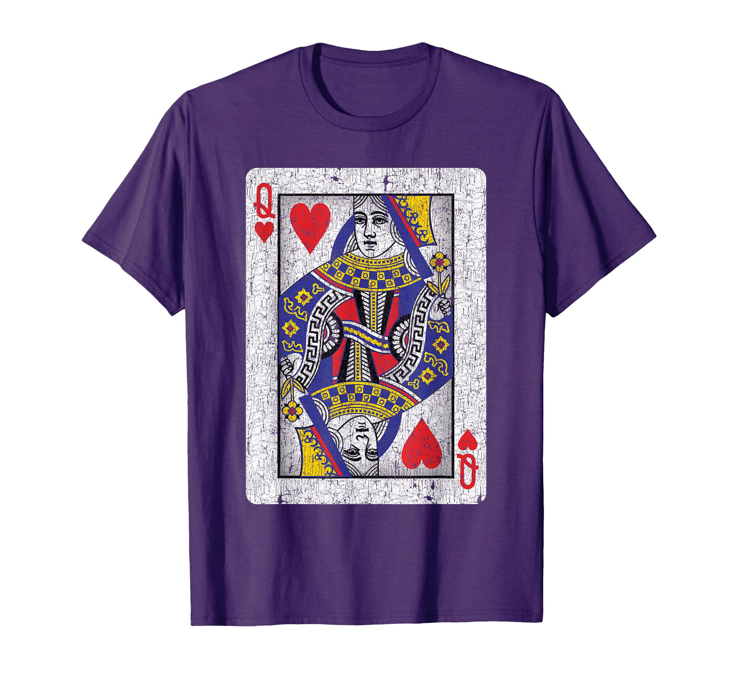 Queen of Hearts Card - Poker, Bridge Player, Costume T-Shirt