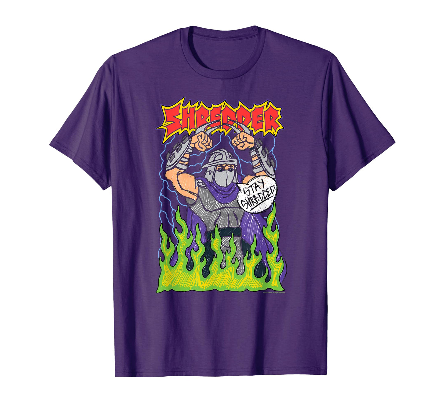 Teenage Mutant Ninja Turtles Stay Shredded Vintage Shredder T-Shirt