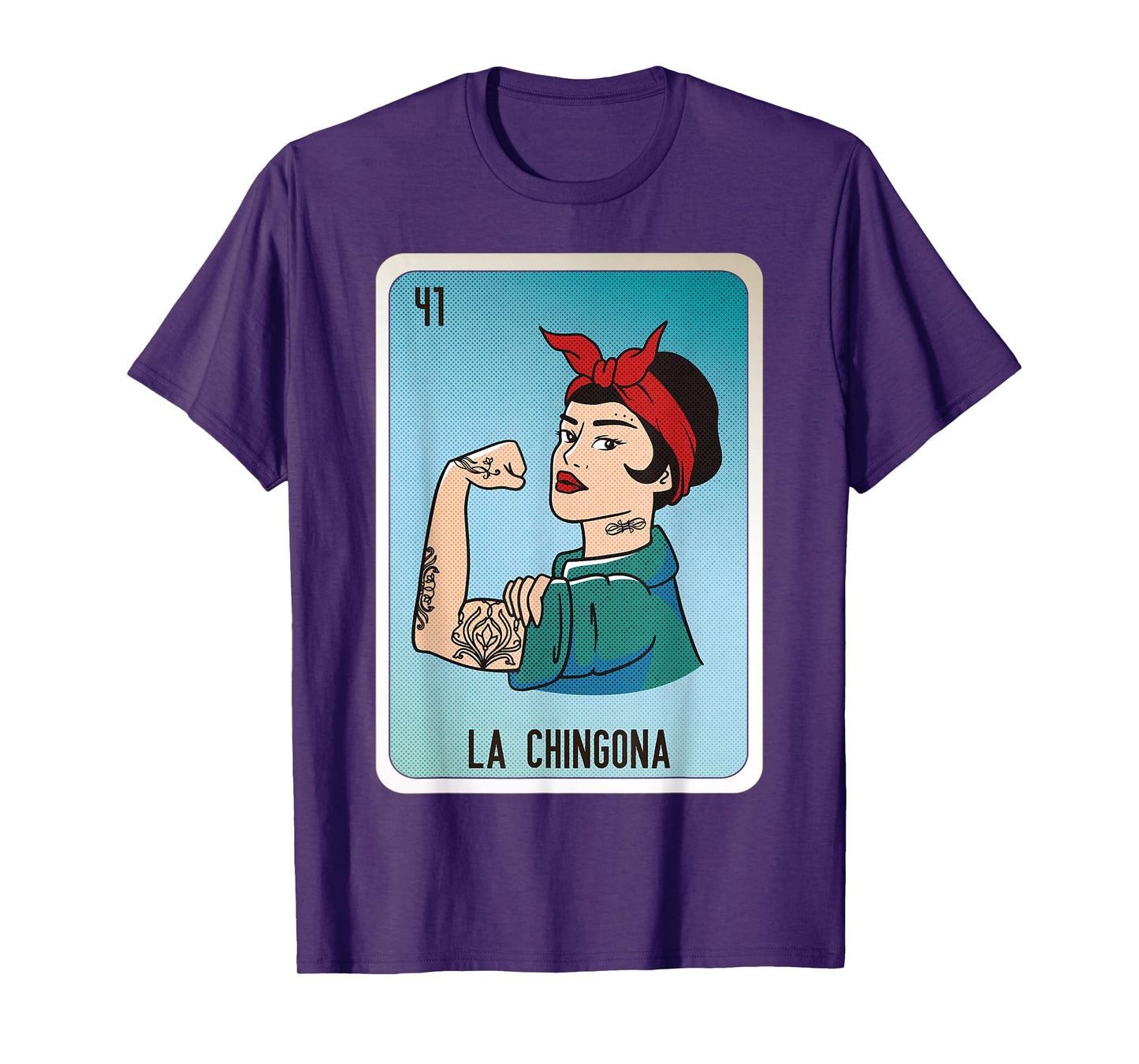 La Chingona Mexican Slang Chicano Bingo Cards T-Shirt