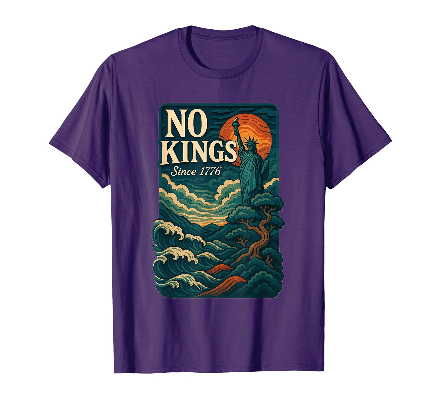 No Kings | Liberty & Democracy Statement Tee T-Shirt