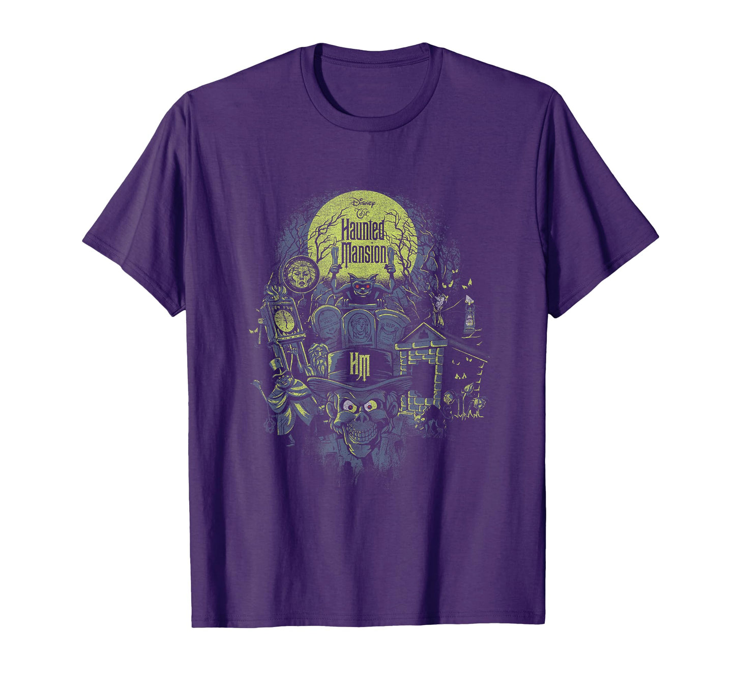 The Haunted Mansion Halloween Haunted Montage Retro Poster T-Shirt