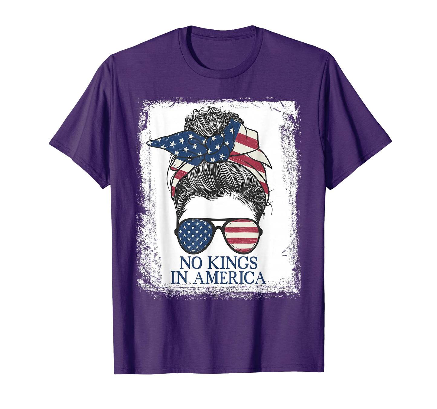 No Kings Tee Rosie USA Flag No King in America T-Shirt
