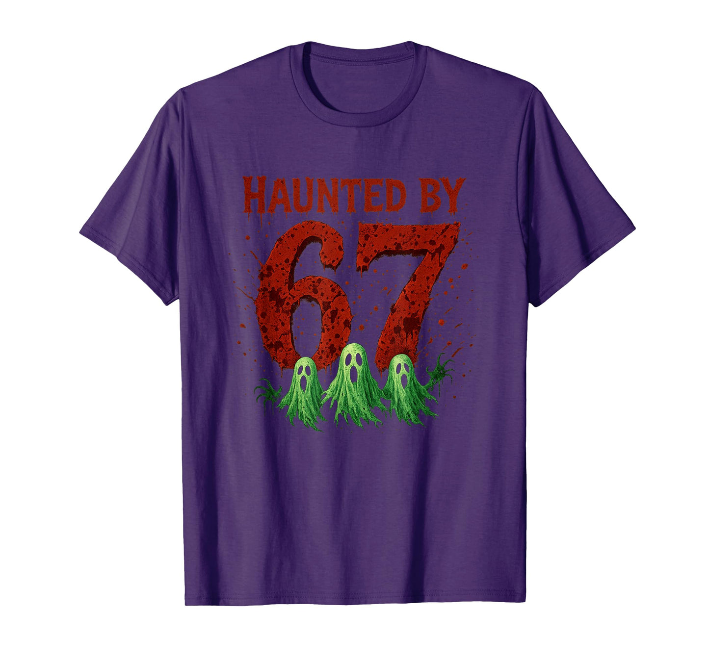 Haunted by 67 Six Seven 6 7 Meme Gen Alpha Halloween Shirt T-Shirt