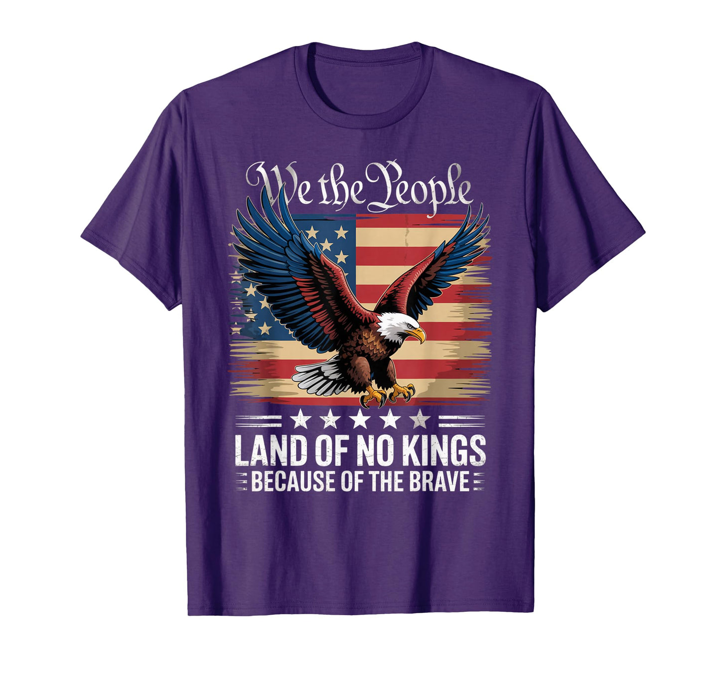 Land of No Kings Because of The Brave No Kings Day T-Shirt