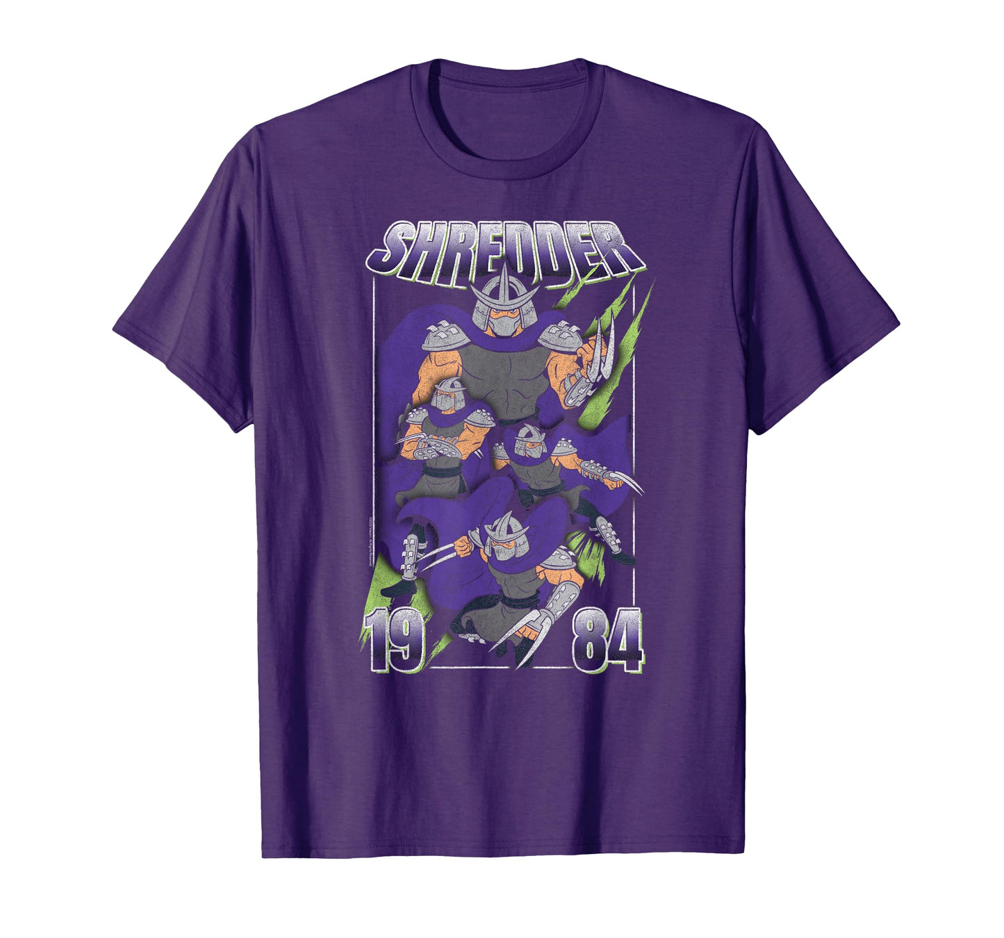 Teenage Mutant Ninja Turtles Shredder Poses 1984 Retro T-Shirt
