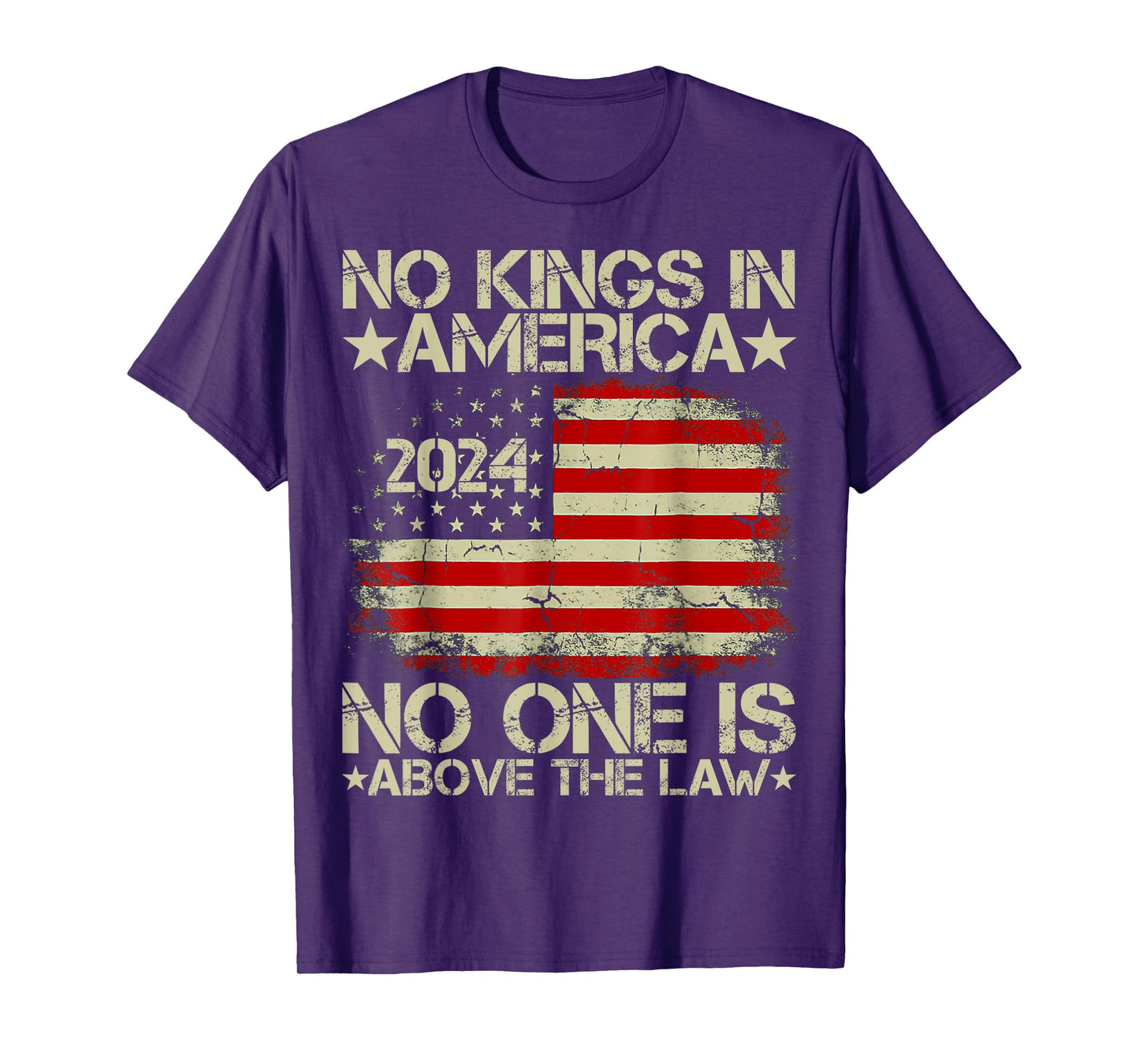 No Kings In America 2024 No One Is Above The Law T-Shirt