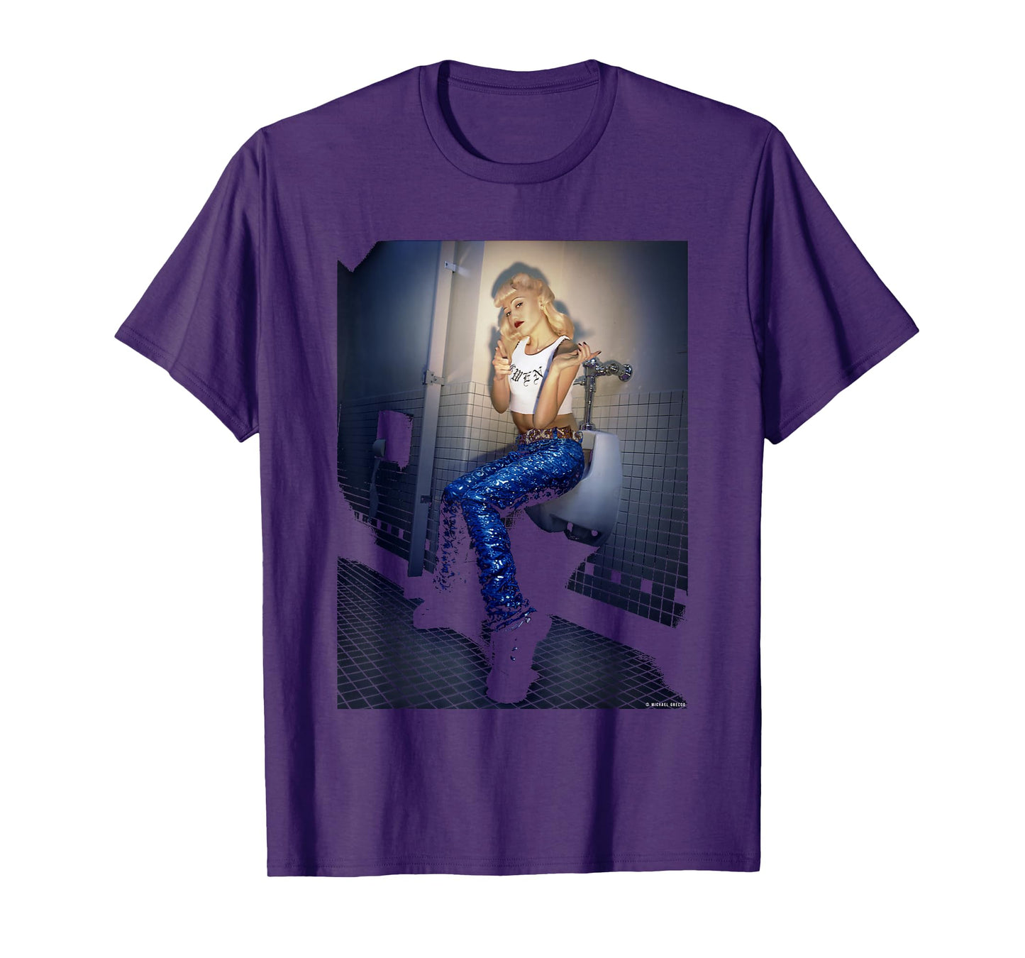 No Doubt Gwen Stefani Just A Girl by Michael Grecco T-Shirt