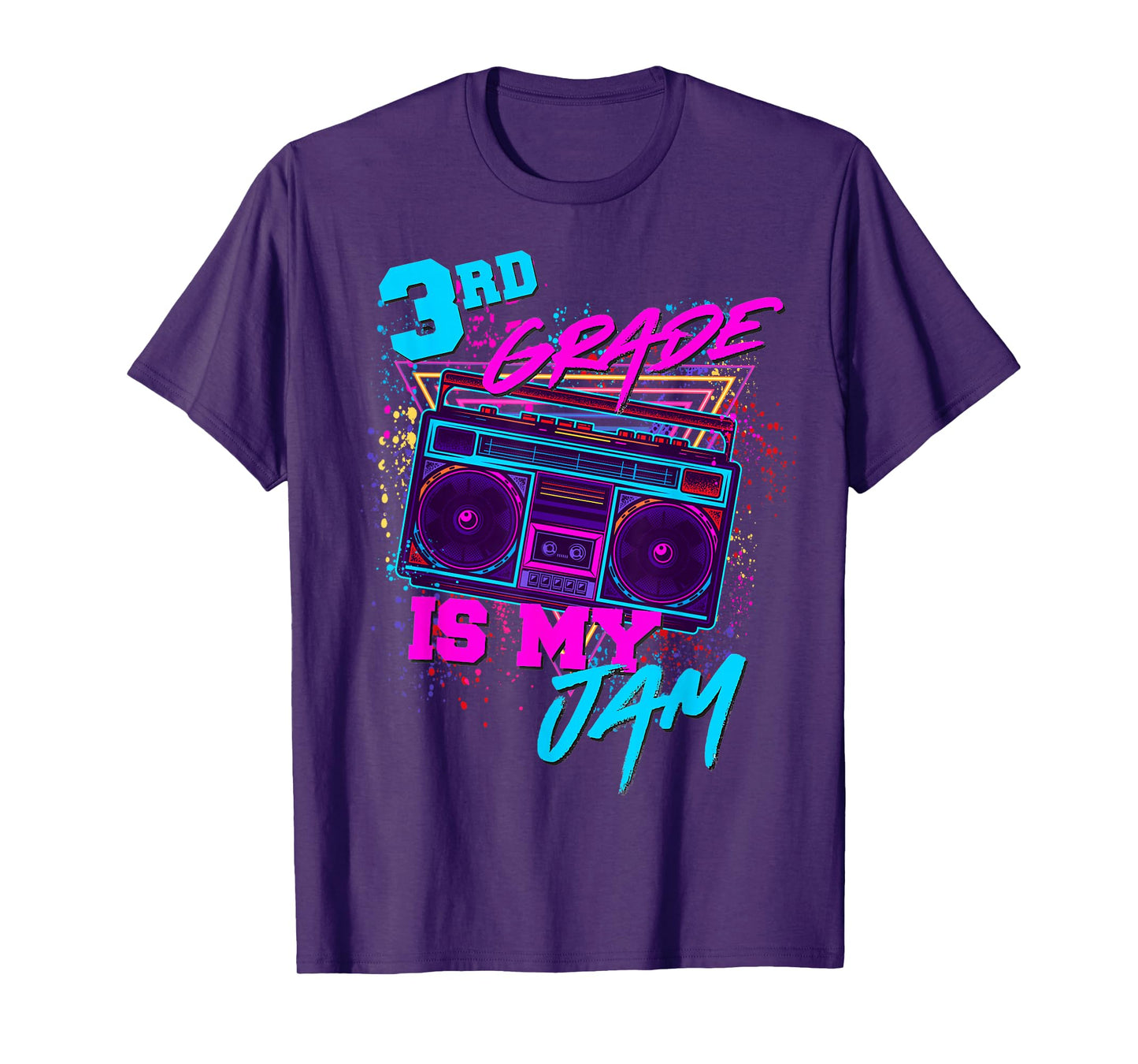 3rd Grade Is My Jam Third 80s 1980s Teacher Student Retro T-Shirt