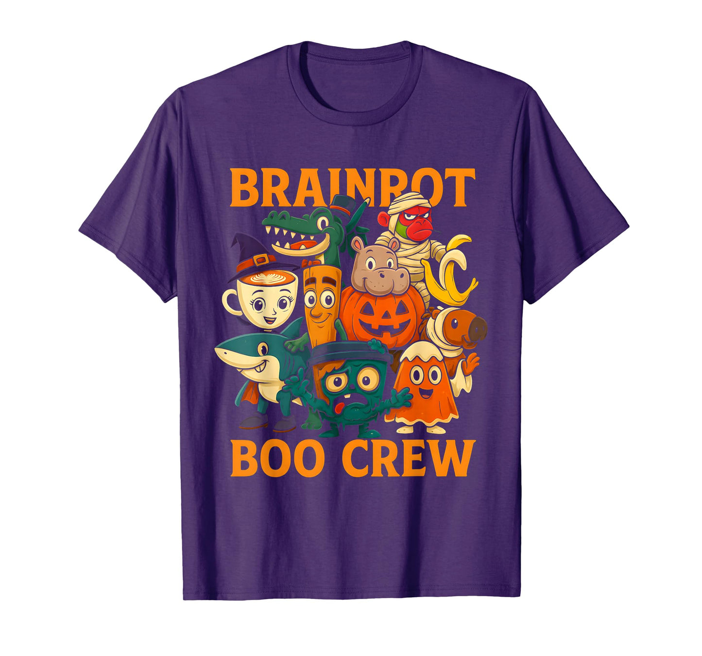 Italian Brainrot Characters Halloween Themes Costume Party T-Shirt