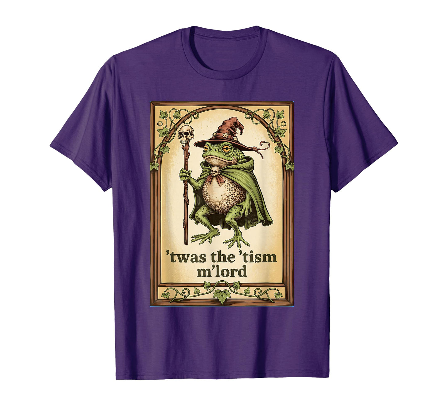 'Twas the 'Tism M'Lord Wizard Frog Autism T-Shirt