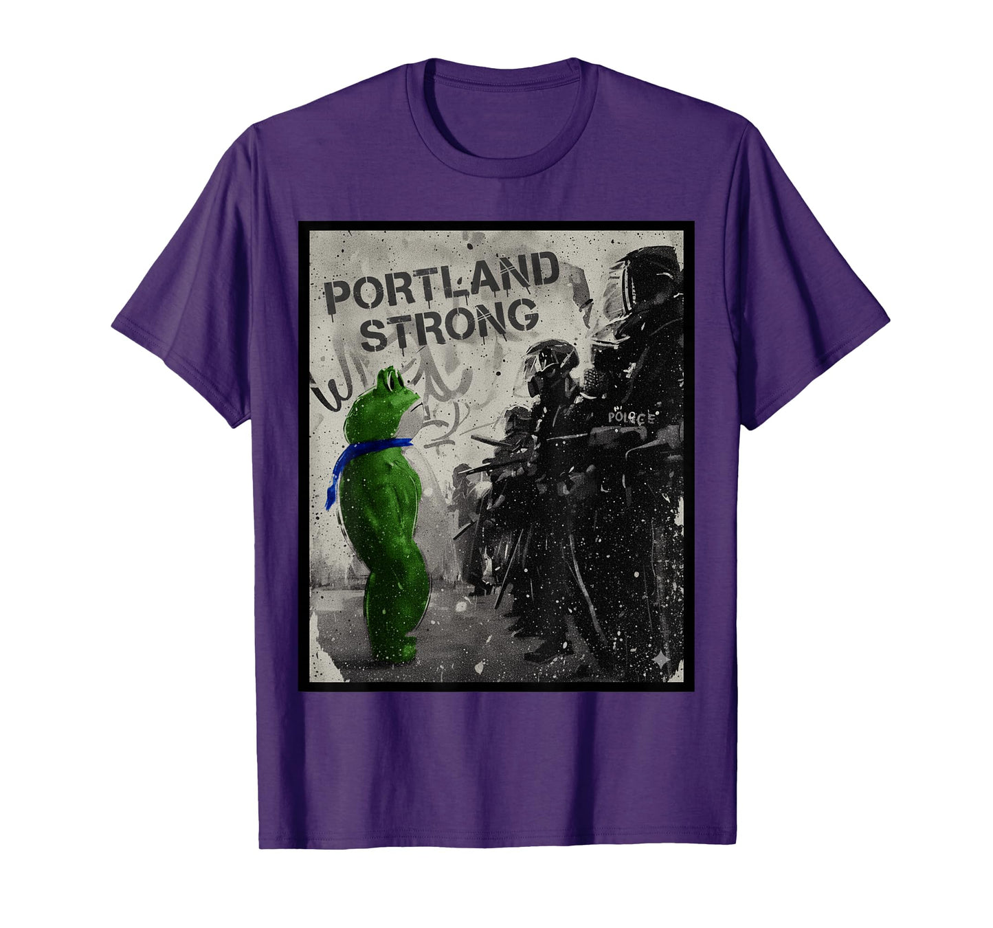 Portland Strong Portland Frog Resist No Kings October 18 T-Shirt