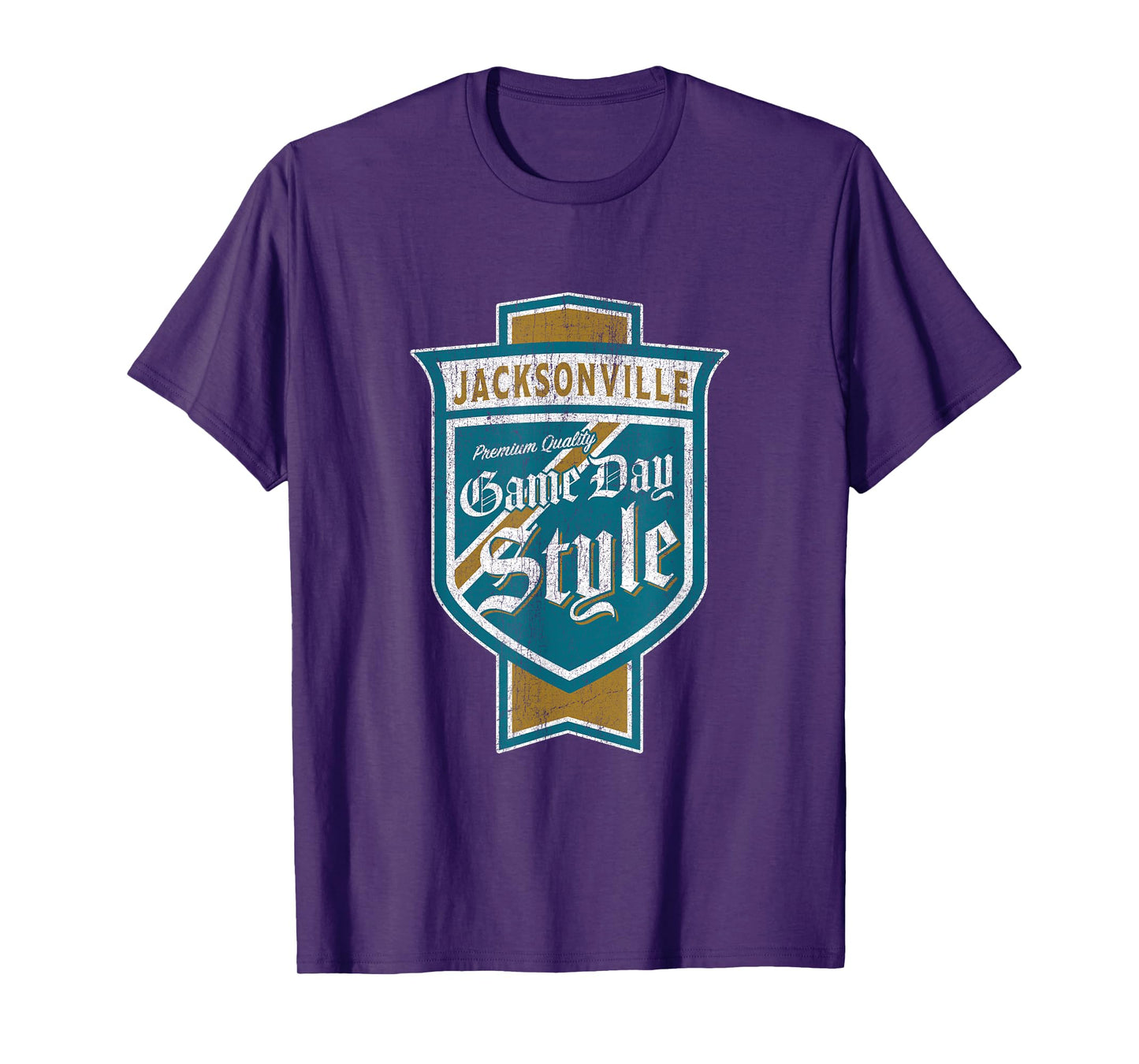 Faded Jacksonville Beer Label T-Shirt - Jacksonville Pride T-Shirt