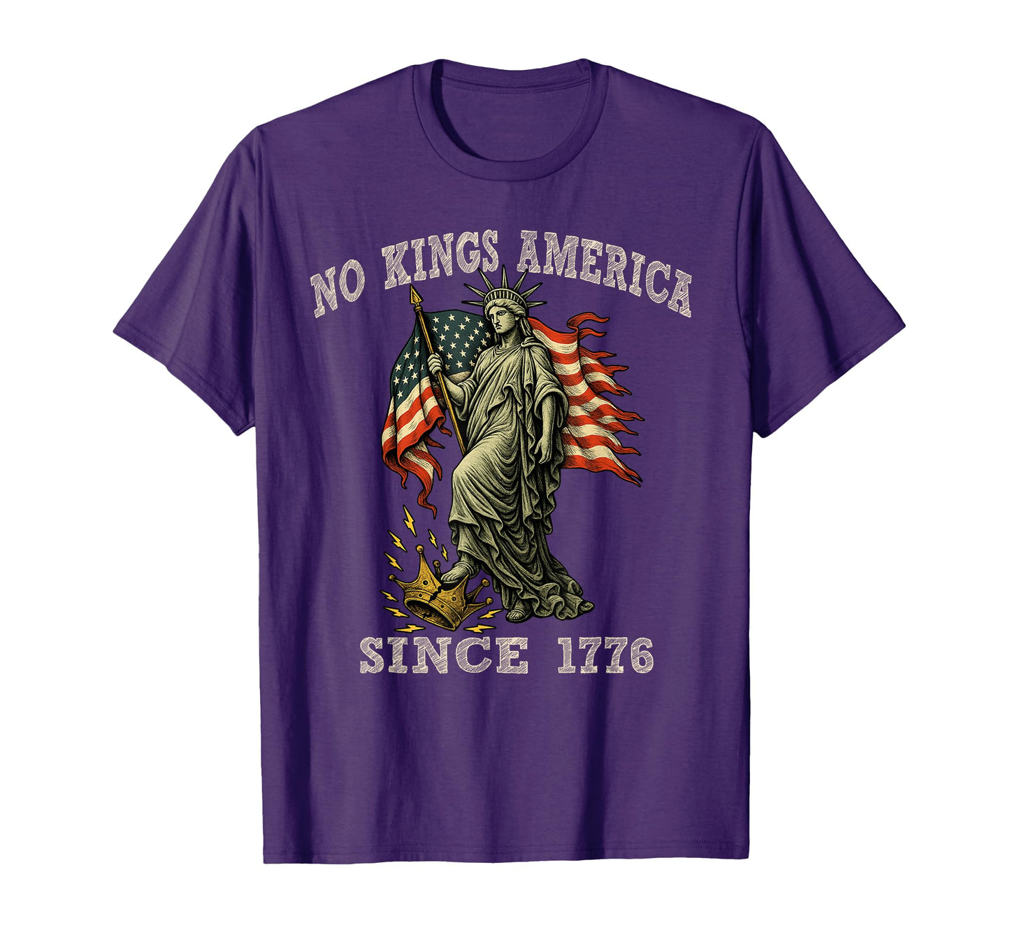 Patriotic Pro-Democracy Protest June 14 No Kings in America T-Shirt