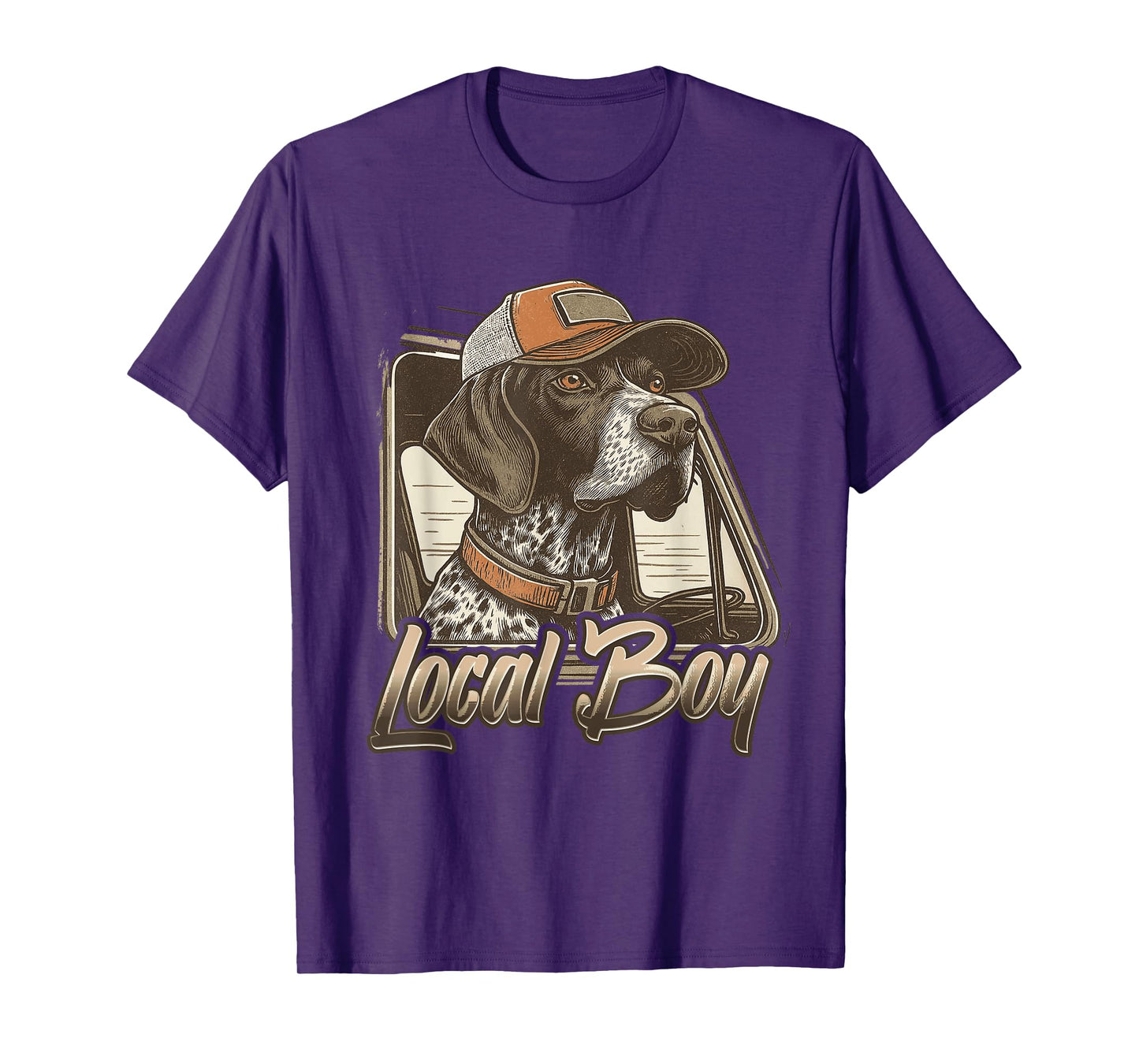 Local Boy Hunting Dog Retro Southern Country Pride Vintage T-Shirt