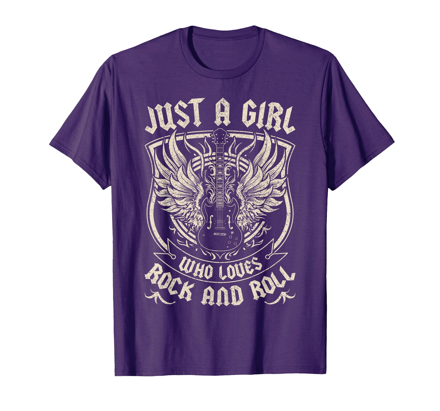 Rock Band Rock Concert Just A Girl Who Loves Rock And Roll T-Shirt