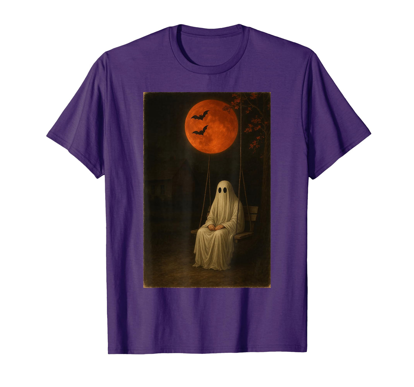 Spooky Ghost Funny Halloween Scary Horror Ghost Spooky Vibes T-Shirt