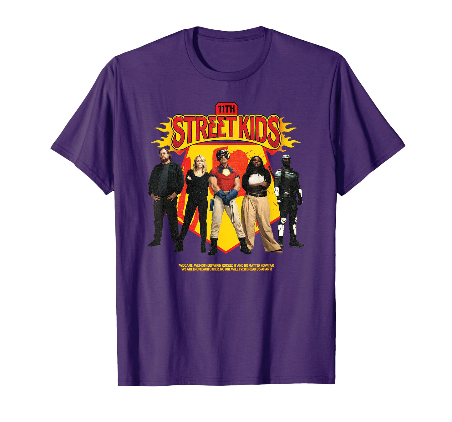 DC Comics Peacemaker 11th Street Kids Distressed Poster T-Shirt