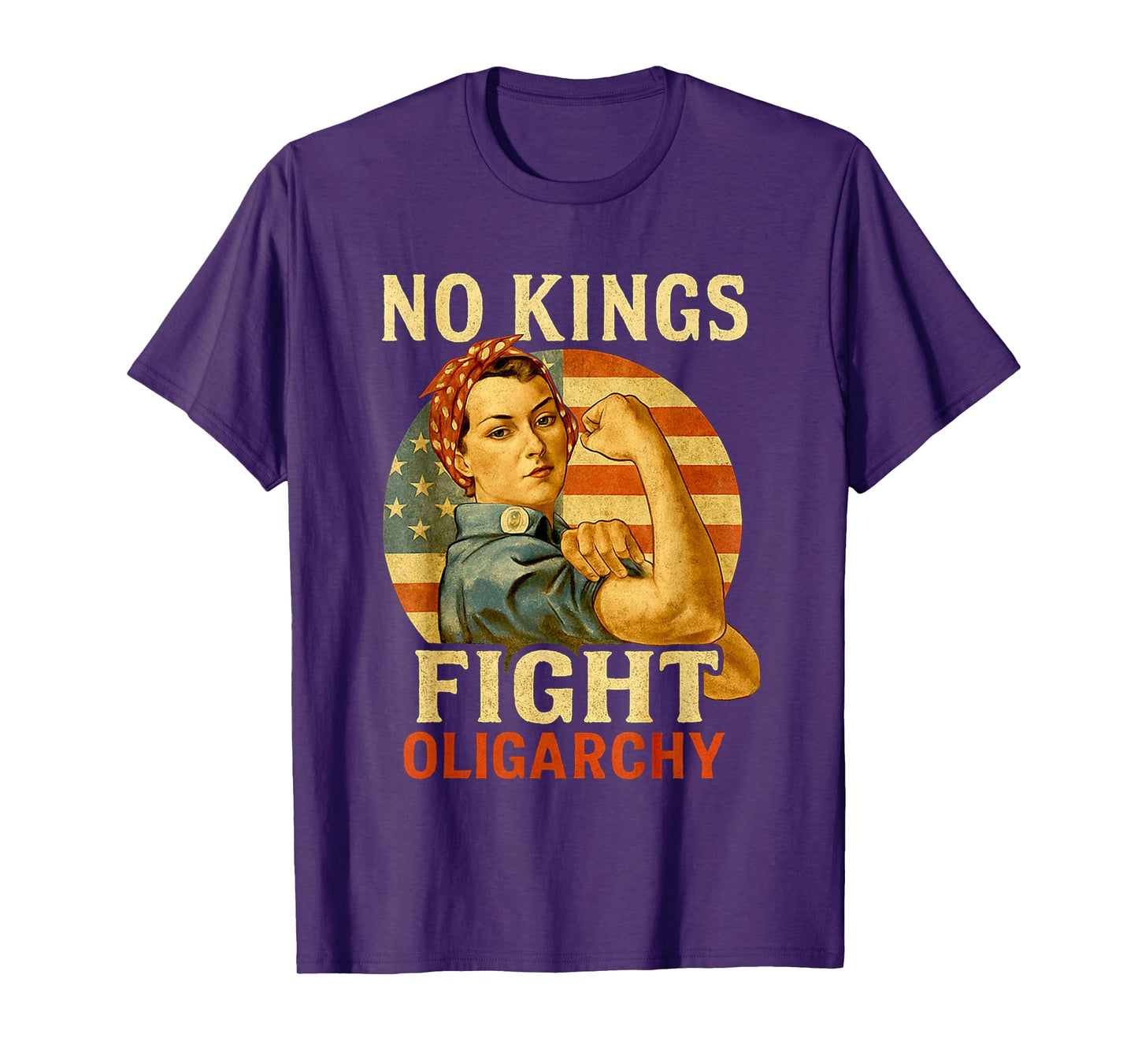 No Kings Fight Oligarchy No Kings in America Women T-Shirt