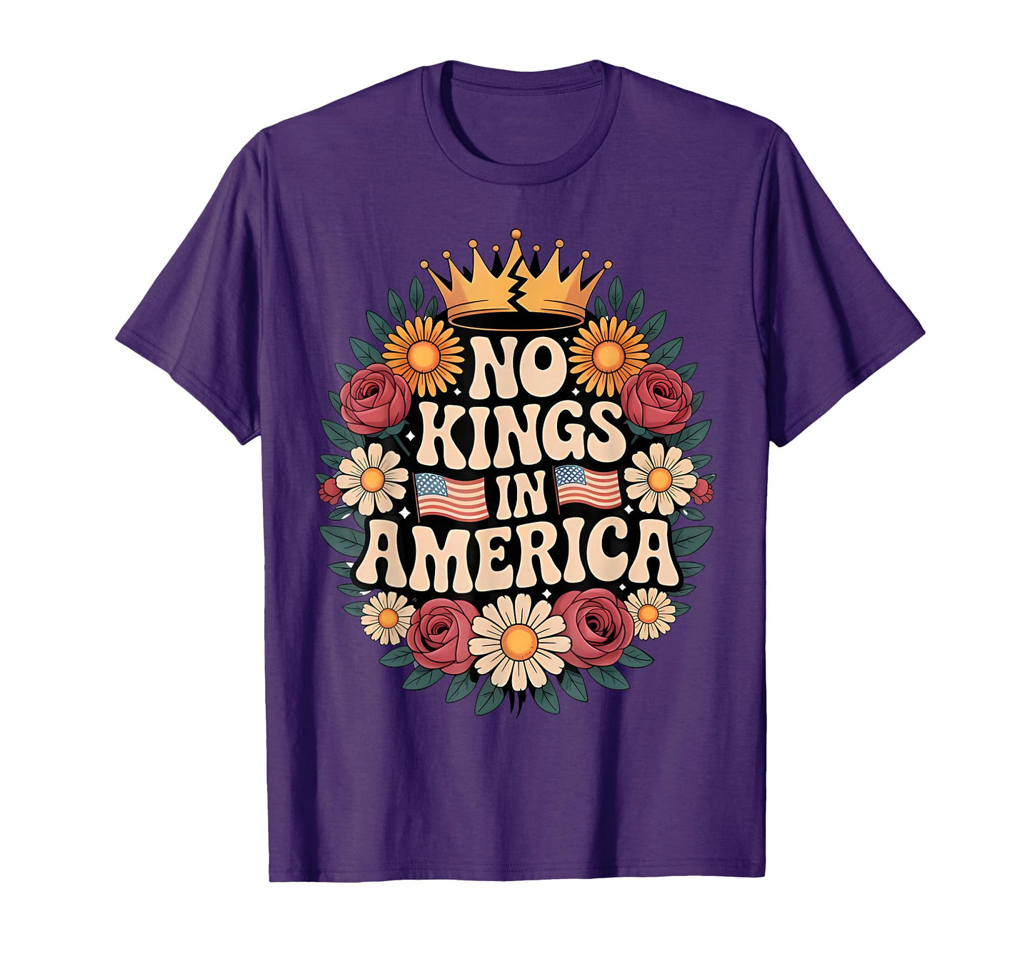 No Kings in America Patriotic Graphic for Everyone T-Shirt