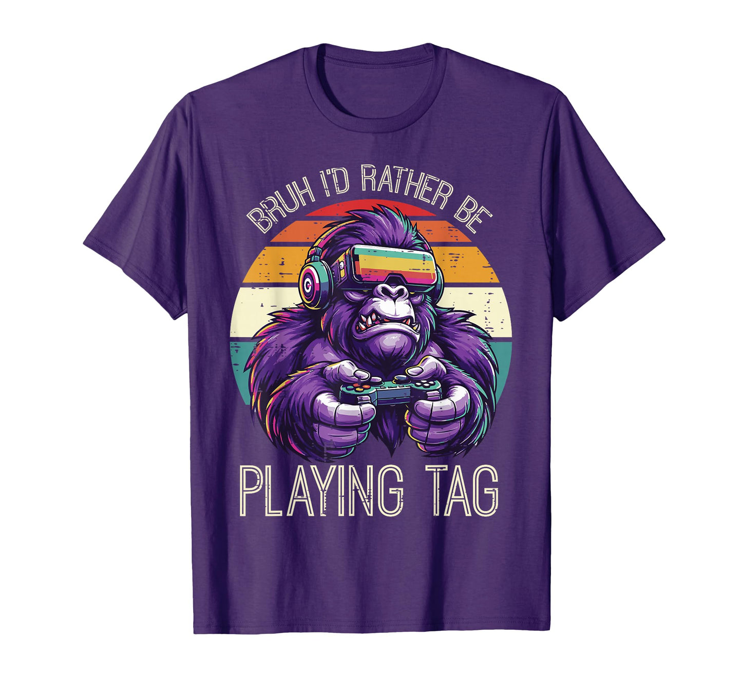 Gaming Bruh Id Rather Play Video Games Gamer Men Boys Kids T-Shirt