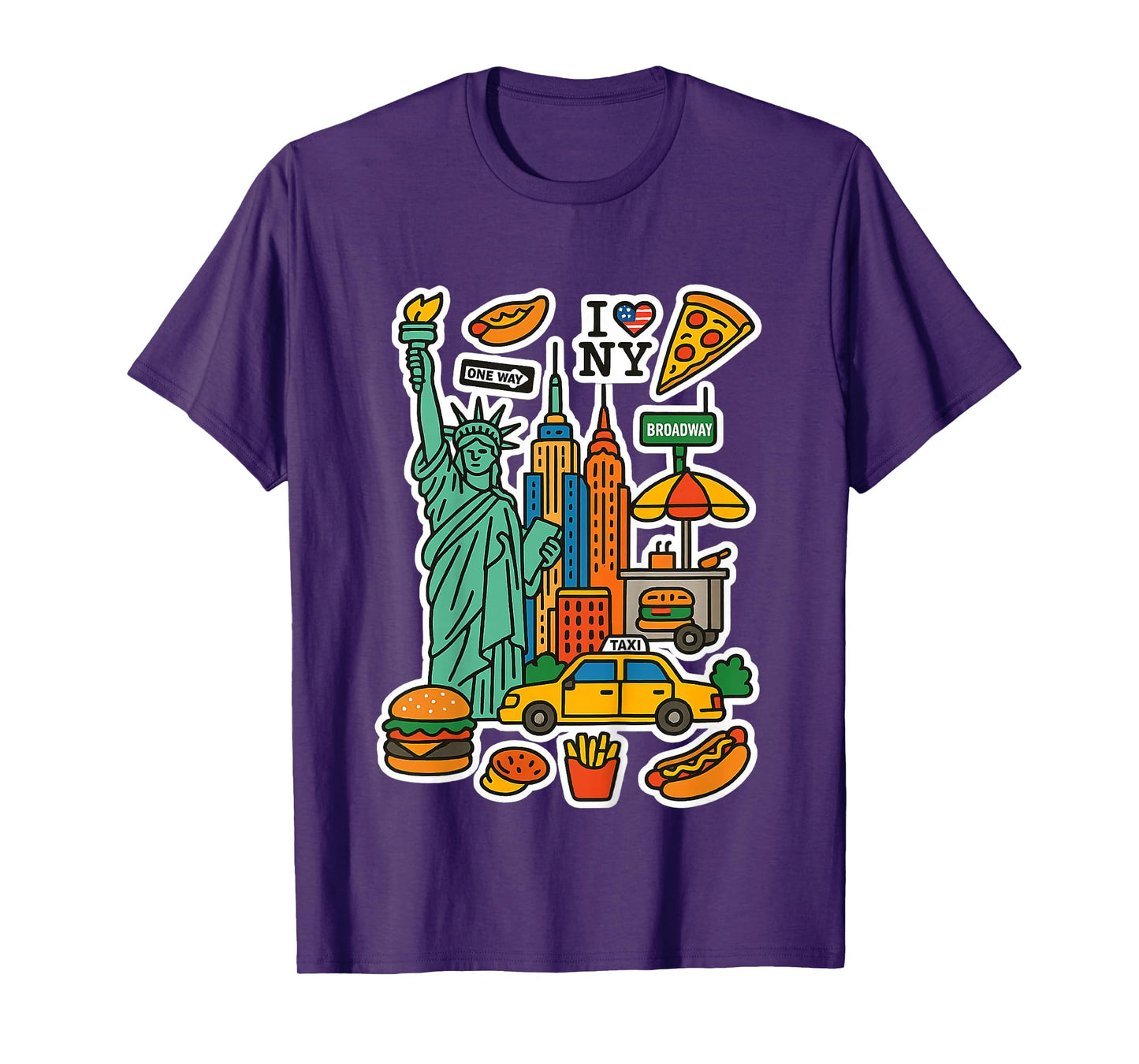 New York City Souvenir NY Icons Toddlers Kids Boys or Girls T-Shirt