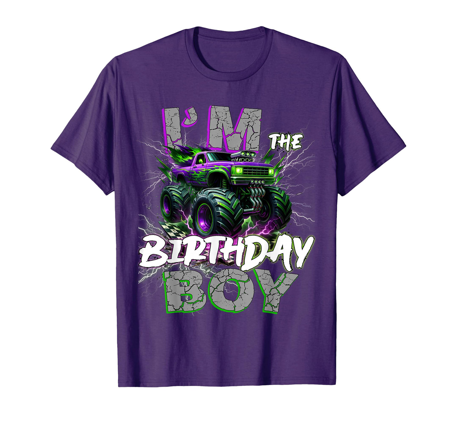 Im The Birthday Monster Truck Group Family Matching Party T-Shirt