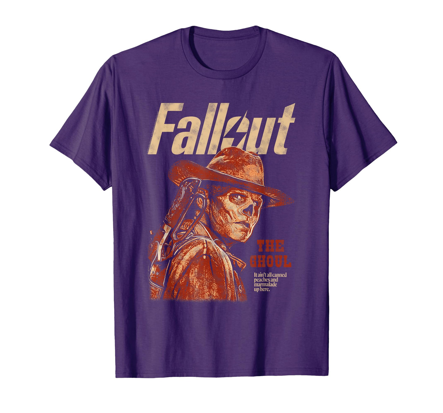 Fallout The Ghoul Silhouette Portrait TV Show T-Shirt