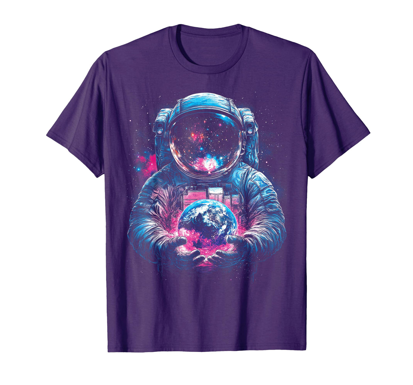 Astronaut Planet Earth Outer Space Galaxy Universe Science T-Shirt