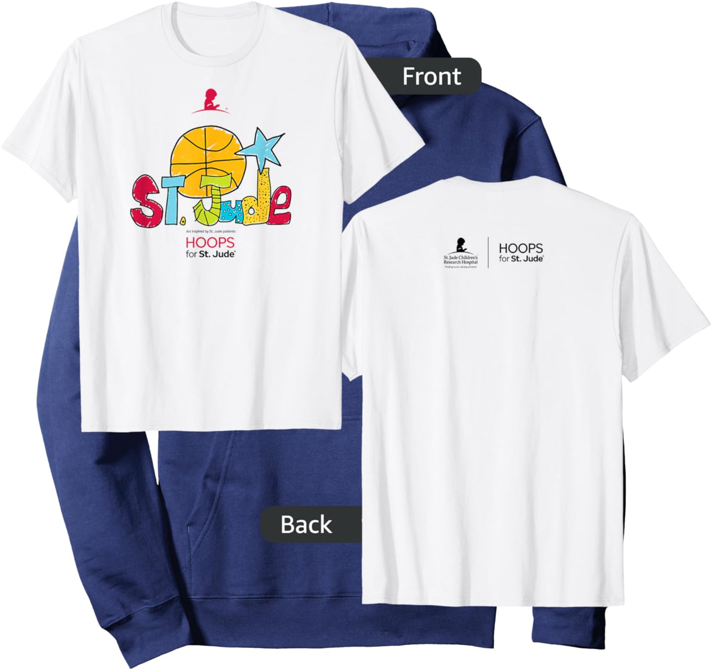 St. Jude "Hoops for St. Jude" Hoodie - Hoodie | Navy