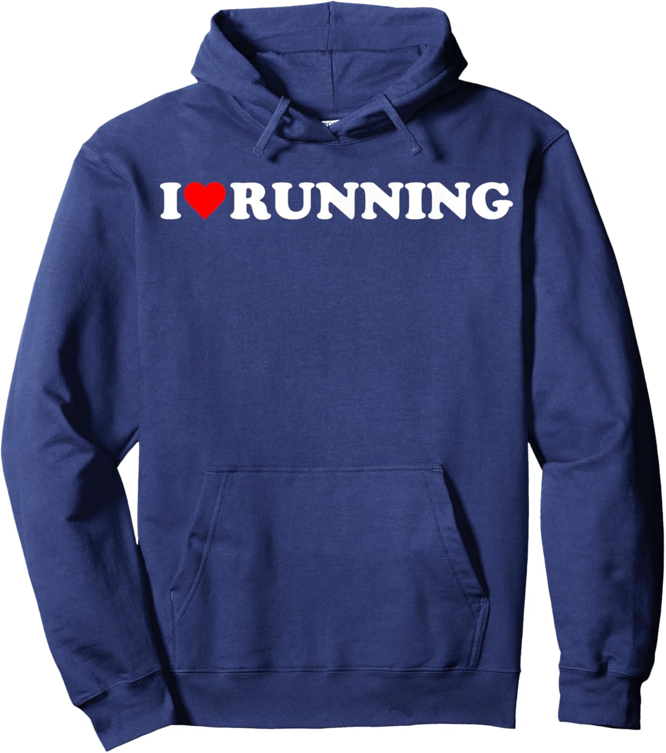 I heart Running I love Running Hobby Theme Lover Hoodie - Hoodie | Navy