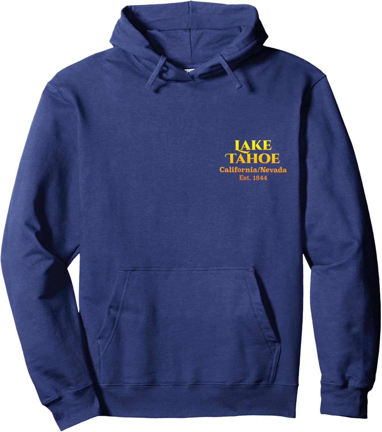 Lake Tahoe Design Chest Pocket Logo Deer 2-Sided Hoodie - Hoodie | Navy