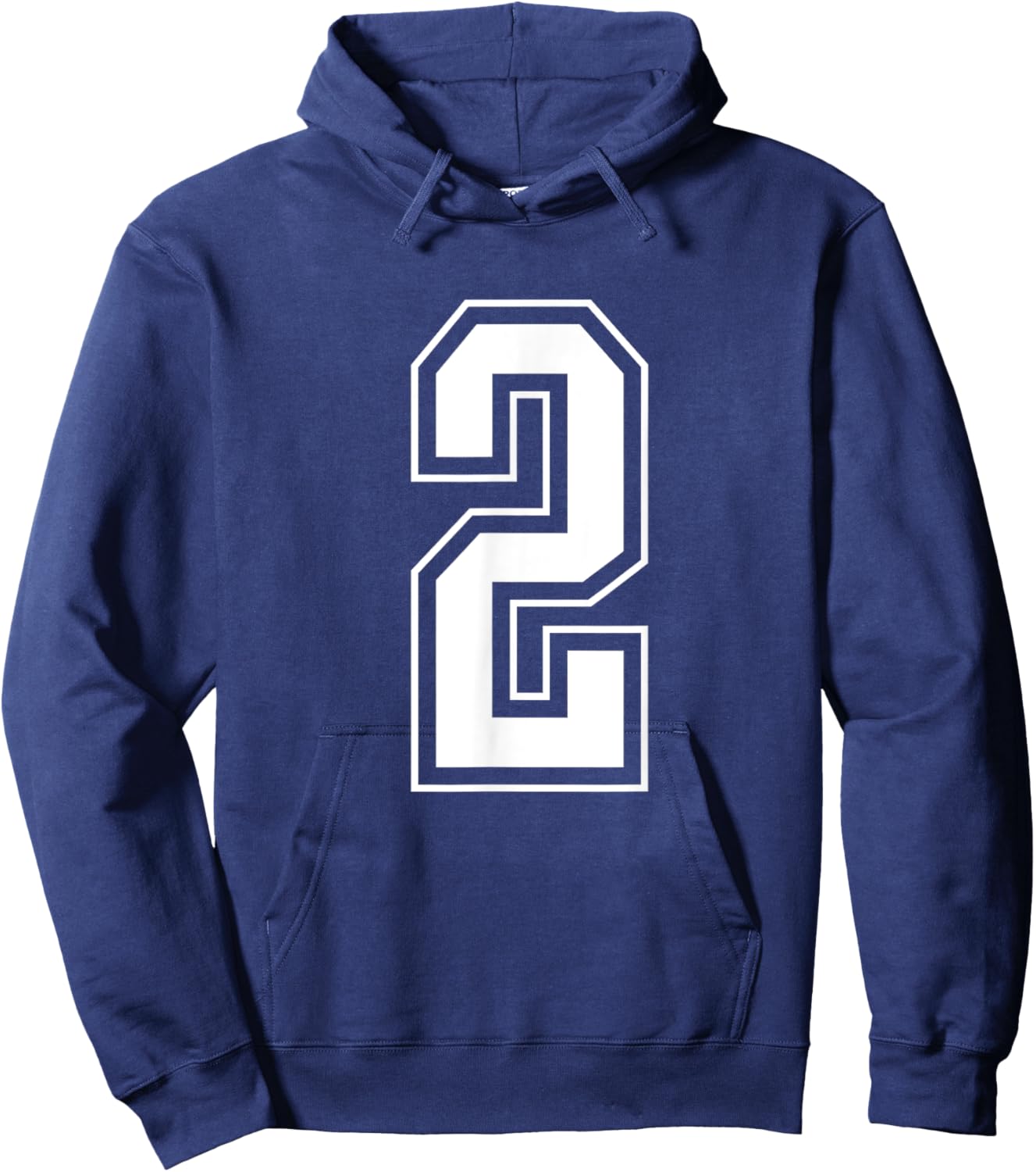 Varsity Jersey Number 2 Hoodie - Hoodie | Navy