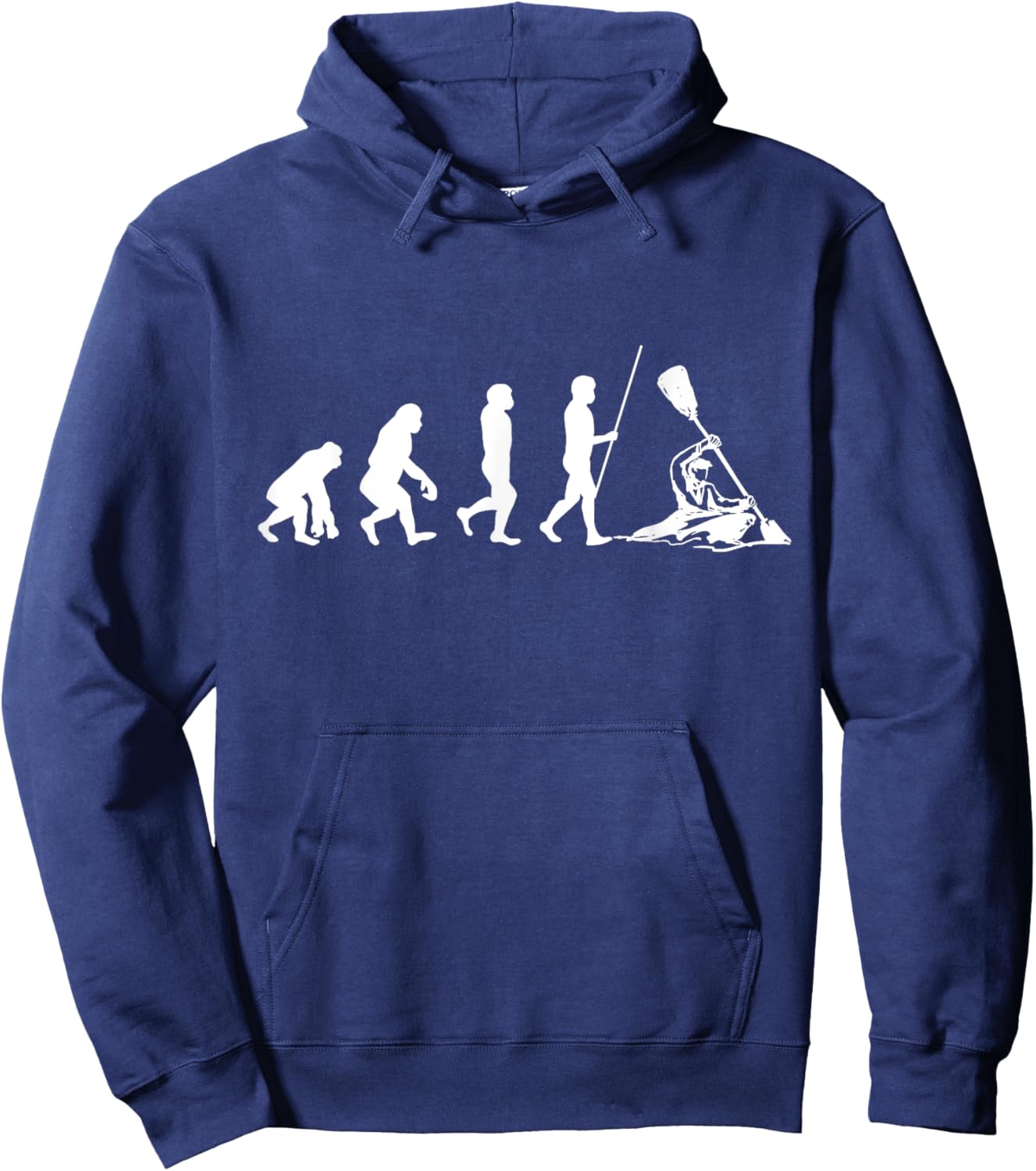 Rafter Evolution Rafting Whitewater River Outdoor Paddle Hoodie - Hoodie | Navy